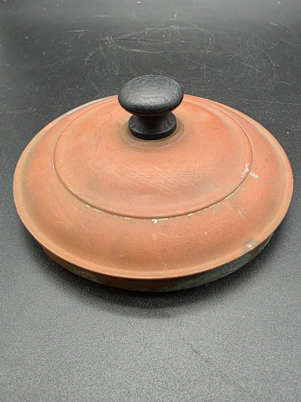 Vintage Copper Lid Only w/ Knob 4.5â Replacement Cover Kitchenware
